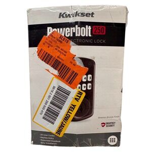 Kwikset Powerbolt 250 Venetian Bronze Electronic Deadbolt Lock Keyless‎ Entry